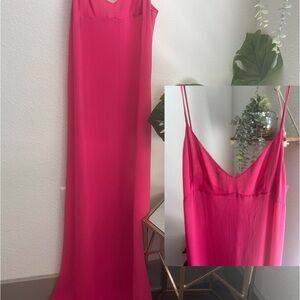 Elegant Pink Maxi Dress